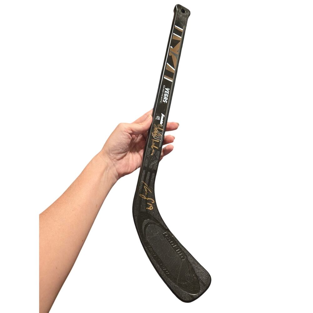 Reilly Smith Vegas Golden Knights Signed Mini Hockey Stick Franklin NHL Black